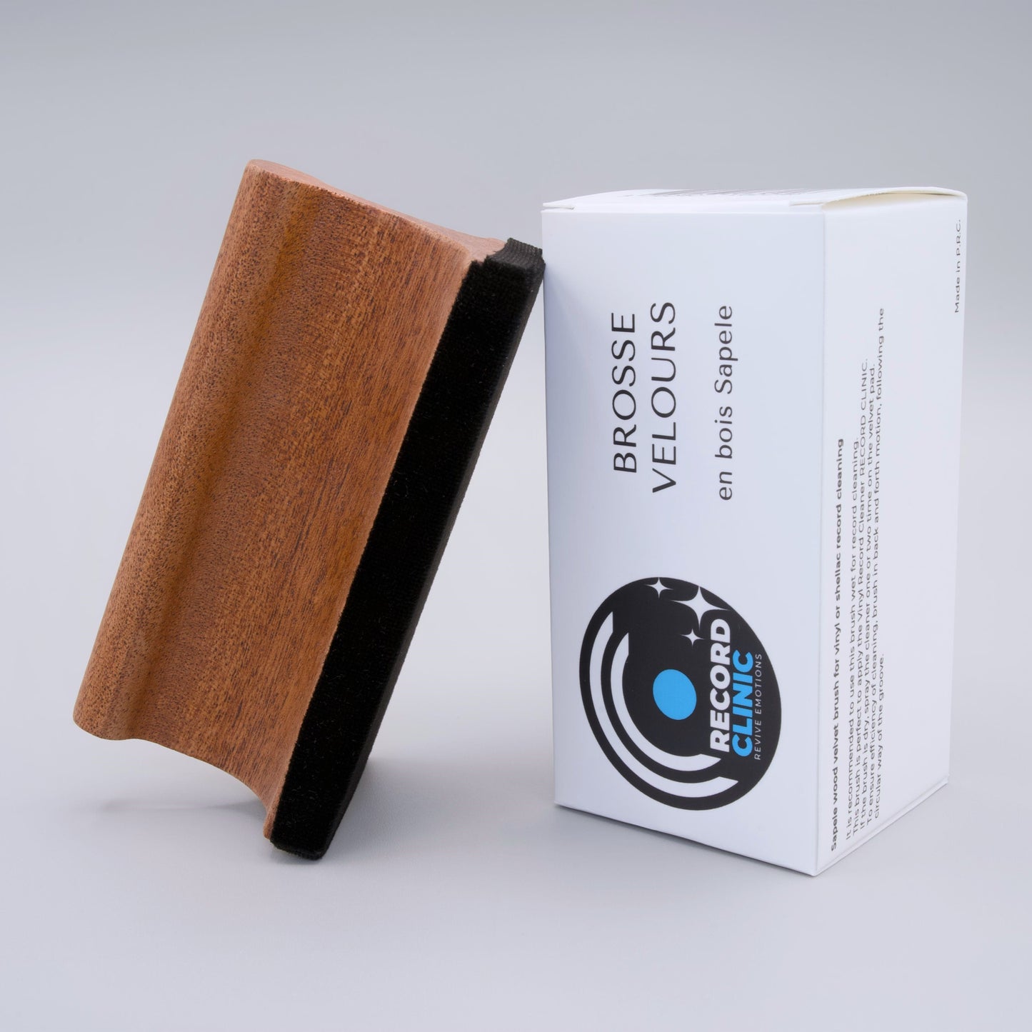 Sapele wood velvet brush