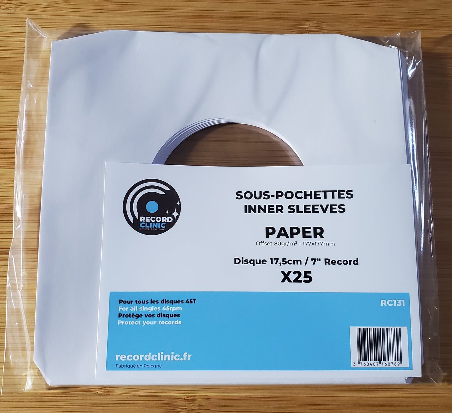 Sous-Pochettes Papier pour 45T