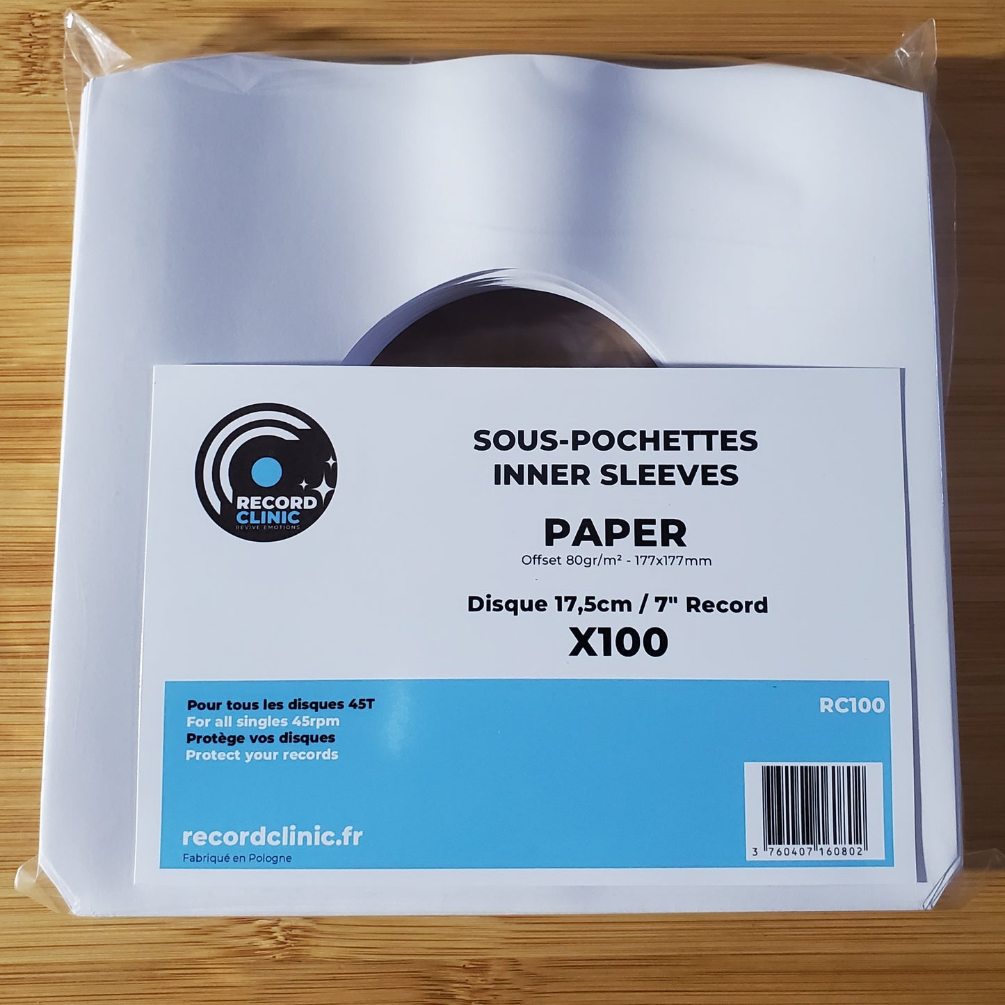 Sous-Pochettes Papier pour 45T
