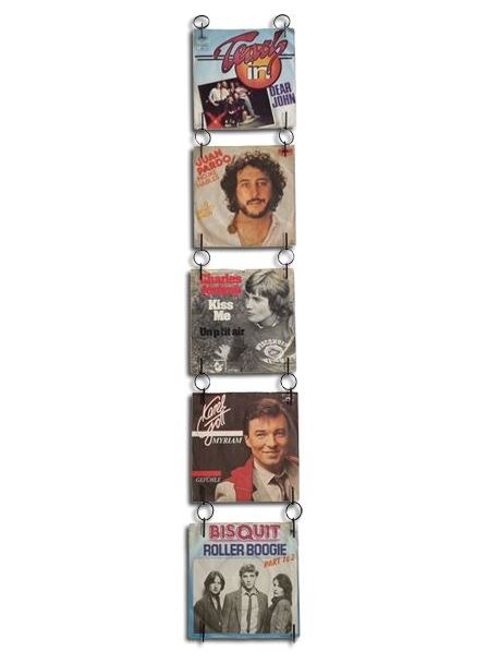 Présentoir mural en crochet métalliques 7"